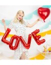 Love Rød Blokkbokstav Ballong Banner 73x59 cm