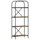  Bokhylle Røkt eik 60 x 30 x 146 cm Konstruert tre
