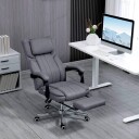 Ergonomisk kontorstol med massasje grå linlook