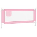 vidaXL Sengehest småbarn rosa 190x25 cm stoff