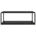  Salongbord svart 100x50x35 cm herdet glass