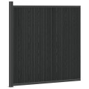 vidaXL Gjerdeplate WPC og Aluminium Svart
