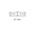 SG Armaturen Zip straight piece mat white