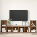  TV benksett 4 pcs Gammelt tre 37 x 35 x 72 cm Konstruert tre