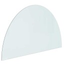 vidaXL Peisglassplate Gjennomsiktig 1000 x 600 mm Glass