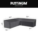 Platinum Aerocover Loungetrekk L HB 300x300x100xH65/90 Aerocover Antrasitt