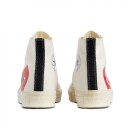 Comme Des Garcons Play X Converse Cdg Big Heart Hi Top White Sko Off-White  unisex 45
