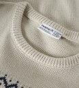 Name It Genser   Strikk   NknRismas   Peyote Melange   Name It   6 år (116)   Genser Beige Brun Hvit Marineblå Rød