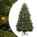  Kunstig juletre med LED  stripelys grønn 270 cm PVC og metall