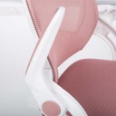 Barneskrivebordsstol HOME4YOU Emmy med fotskammel Rosa - rosa