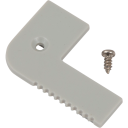 Ansell Lighting endestykke trappekant uten hull 26,3x68 mm aluminium