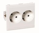 Schneider Electric 5940015 Slaveuttak 94 x 84 x 39 mm Hvit Installasjonsmaterial