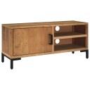 vidaXL TV benk brun 90x30x40 cm heltre furu