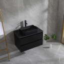 Bathlife Extas Servantskap 80x50x47 cm med servant Sort Matt