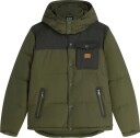 Scotch & Soda Hooded Puffer Jacket - OLIVE NIGHT - L