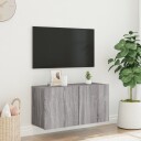 vidaXL Veggmontert TV-benk grå sonoma 80x30x41 cm 8721012255463