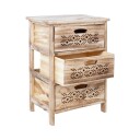 Kommode HOME4YOU Mihkli med 3 oppbevaringsenheter 40x29x58 cm Natur   Natur