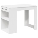  Skrivebord med skuff og hylle hvit 102x62x77,5cm konstruert tre 8721158575654