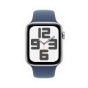 Apple Watch SE 2nd Gen 44mm LTE Silver Alu/Denim sport band M/L