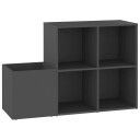 vidaXL Skoskap for gang  gr? 105x35,5x70 cm sponplate