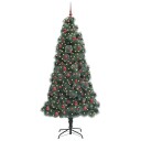  Kunstig Forhåndsbelyst Juletre med Ballettsett grønn 210 cm PET