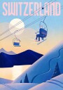 Ski Switzerland Poster Plakat / 100x150cm