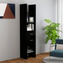 vidaXL Bokhylle svart 40x35x180 cm sponplate
