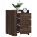  Nattbord brun eik 45x50x65 cm konstruert tre 848310