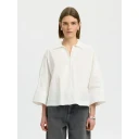 Selected Slwemilia Oversize 3/4 Shirt Noos   White   42