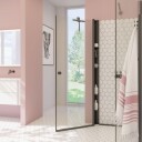 Dansani Match A Dusjdør Rett B70-100xh200cm Krom / 70cm Klart Glass