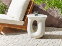 Sidebord utendørs Idro 42 cm terrazzoeffekt   Hvit