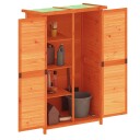 vidaXL Hageredskapsbod brun 83x57x140 cm heltre furu