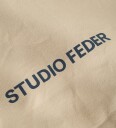 STUDIO FEDER Celia Toiletry Bag - Canvas - Beige - 30X20X10CM