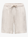 Kids Only Siesta Pull Up Linen Blend Shorts Beige 152