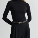 Andiata Gadia Belt - Black - Golden Details Sort L
