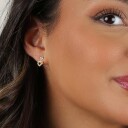 Snö Of Sweden Nisi Heart Earring Gold Onesize