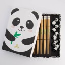 Tokyo design studio Spisepinner Panda Brown gavesett 5 stk.