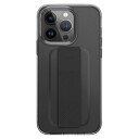 UNIQ iPhone 14 Pro UNIQ Heldro Mount fleksibelt bakdeksel - Gjennomsiktig / Svart