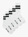 Only & Sons Rody Stripe Tennis Sock 5 Pack Hvit 43-46