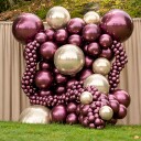 Folieballong Loon Balls Speilball White Gold - 51 cm