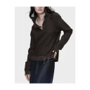Maison Margiela Dame Strikkevarer Brun L,