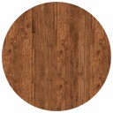  Bordplate Lys Brun Ø 80 x 2,5 cm Massivt Eiketre
