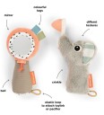 Done by Deer Sensory Rattle Mirror Set Celebration Colour Mix   Orange   BALLOON:16CM.ELPHEE:14CM