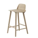 Muuto Nerd barstol 65 cMed fotstøtte i metall   Oak