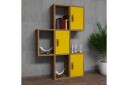 Vegghylle Amtorp 75 cm   Brun|Gul