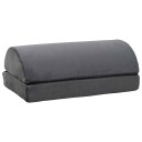 vidaXL 44 x 29 x 17 cm Fast PU Skum Grå