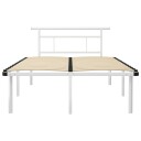 vidaXL Sengeramme hvit metall 120x200 cm