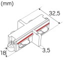Hide-A-Lite LiteTrac Skjøtestykke 1-faset hvit Belysning