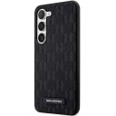 Karl Lagerfeld Saffiano Mono Metal Logo Mobildeksel til Samsung Galaxy S24 Svart