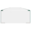 vidaXL TV-benk glass klar 120x30x13 cm
